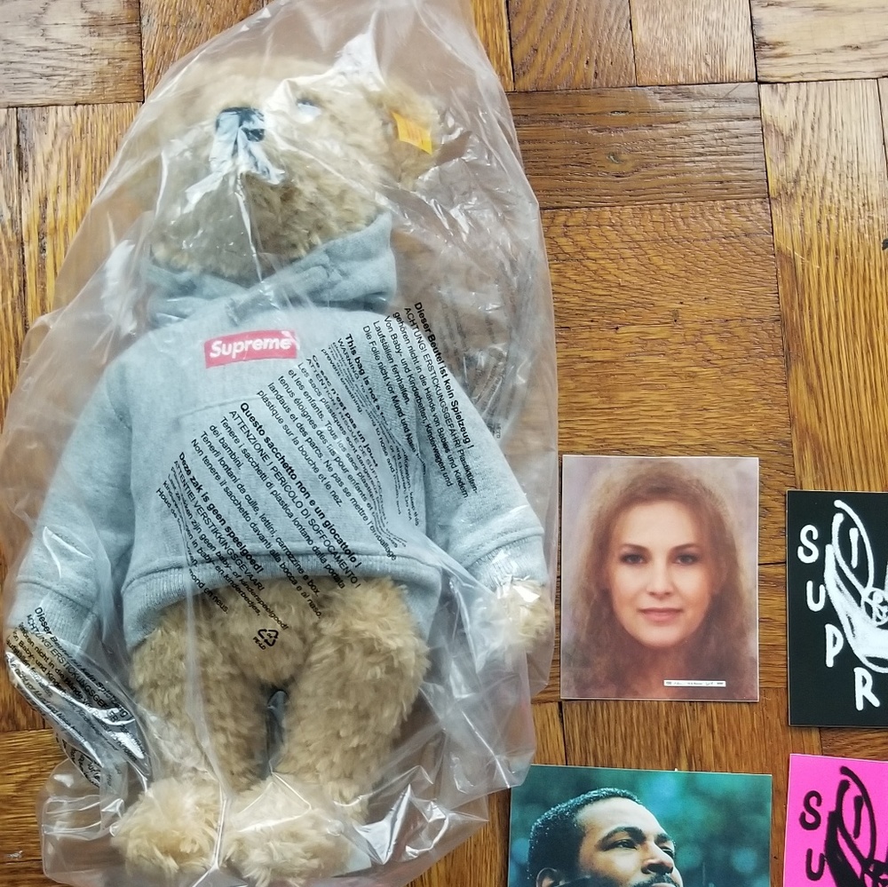 Supreme x Steiff teddy bear plus a free gift